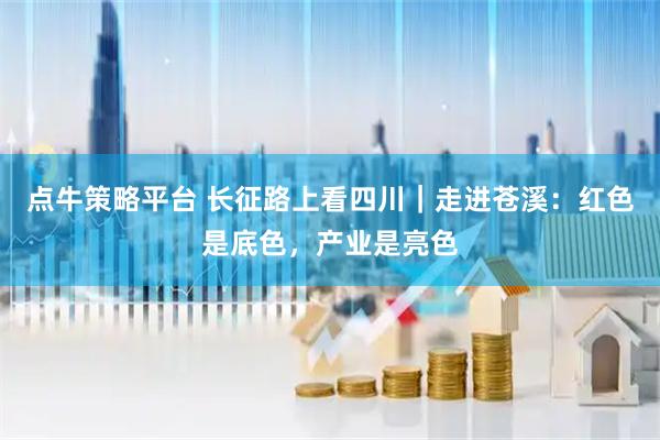 点牛策略平台 长征路上看四川｜走进苍溪：红色是底色，产业是亮色